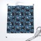 Black Smaller Print Blue Lab Labrador Retrievers Dogs Playing Custom Printed Fabric by Spoonflower Various Fabrics by the Yard or Fat Quarter